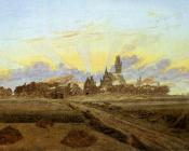 卡斯帕尔 大卫 弗里德里希 : Neubrandenburg In Flames